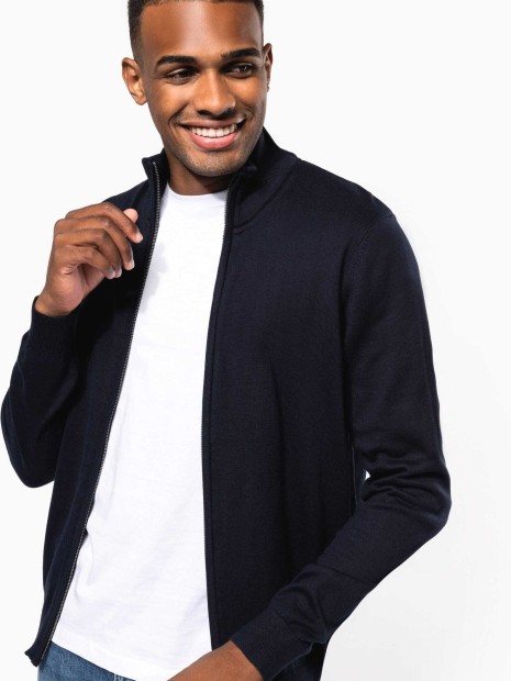 Pulls à personnaliser KARIBAN Cardigan zippé homme 
