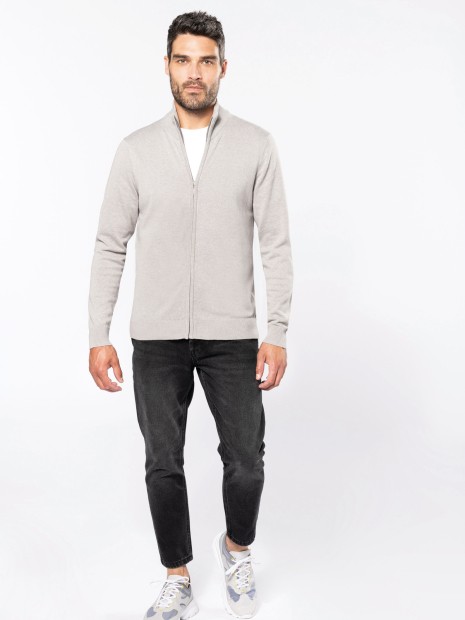 Pulls à personnaliser KARIBAN Cardigan zippé homme 