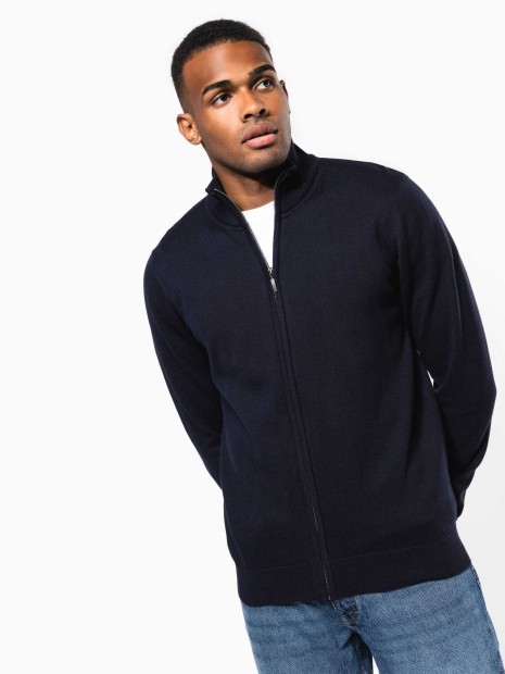 Pulls à personnaliser KARIBAN Cardigan zippé homme 