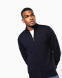 KARIBAN Herren Cardigan mit Reißverschluss Pullover personalisierbar