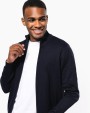 KARIBAN Herren Cardigan mit Reißverschluss Pullover personalisierbar