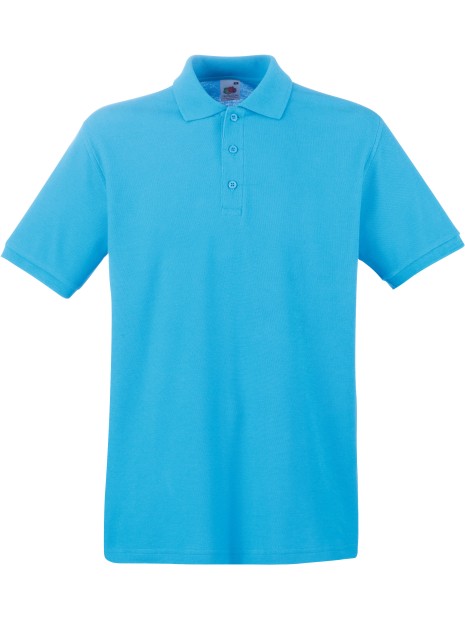 FOL Polo Premium (63-218-0) bleu azur personnalisable