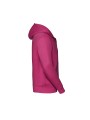 RUSSELL Sweat-shirt zippé capuche Authentic homme fushia personnalisable