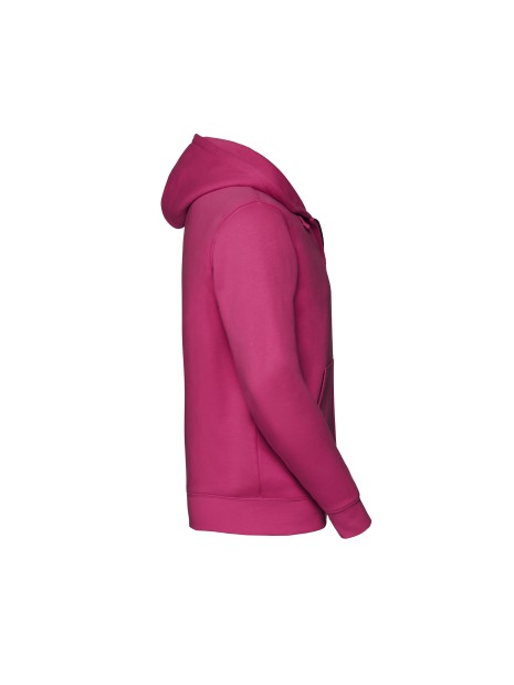 RUSSELL Sweat-shirt zippé capuche Authentic homme fushia personnalisable