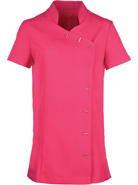 PREMIER Tunique boutonnée "Orchid" rose chaud personnalisable