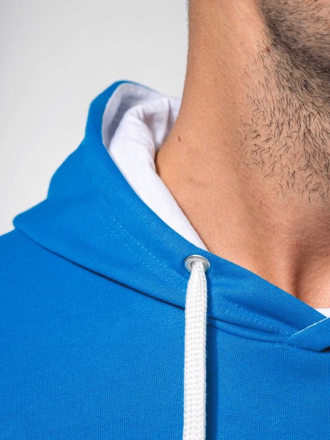 Sweat-shirts à personnaliser KARIBAN Sweat-shirt capuche contrastée homme 