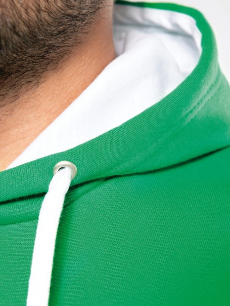 Sweat-shirts à personnaliser KARIBAN Sweat-shirt capuche contrastée homme 