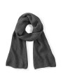 BEECHFIELD METRO KNITTED SCARF gris fumé personnalisable