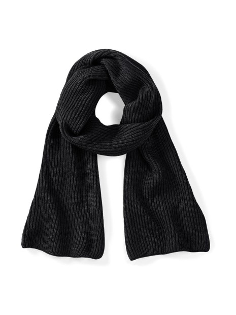 BEECHFIELD METRO KNITTED SCARF noir personnalisable