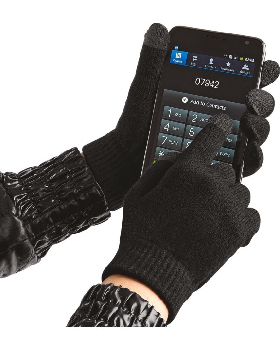 Bonnet, Écharpe & Gant personnalisable BEECHFIELD Gants pour écran tactile