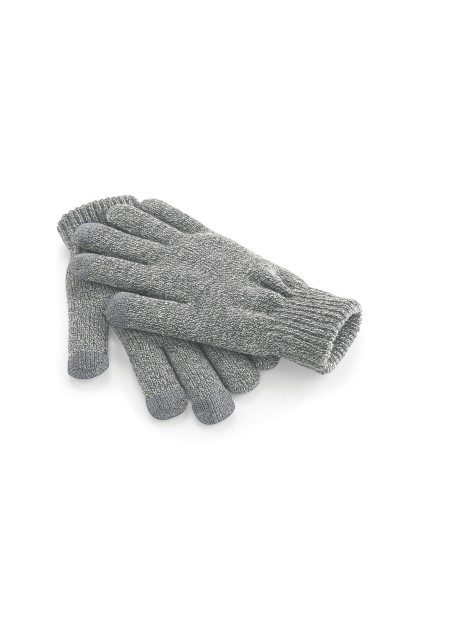 BEECHFIELD Gants pour écran tactile heather grey personnalisable