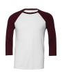 BELLA-CANVAS Unisex 3/4 Sleeve Baseball Tee T-Shirt personalisierbar