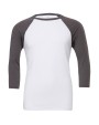 BELLA-CANVAS Unisex 3/4 Sleeve Baseball Tee T-Shirt personalisierbar