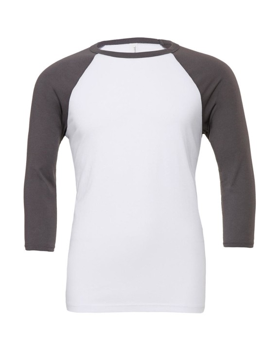 BELLA-CANVAS Unisex 3/4 Sleeve Baseball Tee T-Shirt personalisierbar
