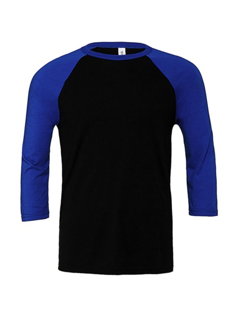 BELLA-CANVAS UNISEX 3/4 SLEEVE BASEBALL TEE  personnalisable