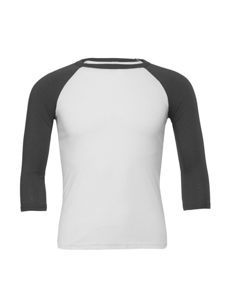 BELLA-CANVAS UNISEX 3/4 SLEEVE BASEBALL TEE  personnalisable