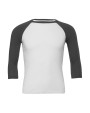 BELLA-CANVAS Unisex 3/4 Sleeve Baseball Tee T-Shirt personalisierbar