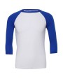 BELLA-CANVAS Unisex 3/4 Sleeve Baseball Tee T-Shirt personalisierbar