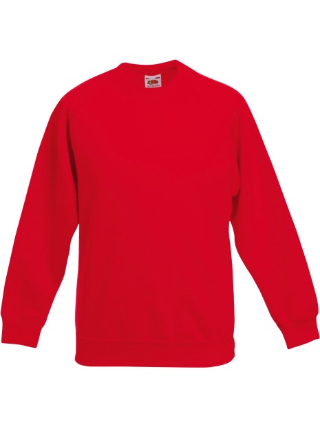 FOL Sweat-shirt enfant manches raglan (62-039-0) rouge personnalisable