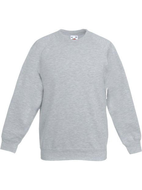 FOL Sweat-shirt enfant manches raglan (62-039-0) heather grey personnalisable