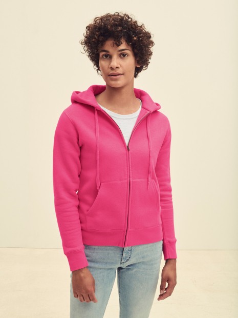 Sweat-shirts à personnaliser FOL Sweat-shirt femme zippé capuche Premium (62-118-0) 