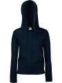 FOL Sweat-shirt femme zippé capuche Premium (62-118-0) bleu marine profond personnalisable