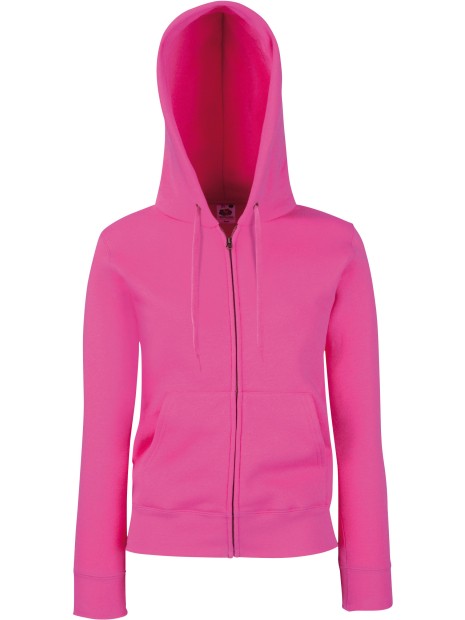 FOL Sweat-shirt femme zippé capuche Premium (62-118-0) FUCHSIA personnalisable