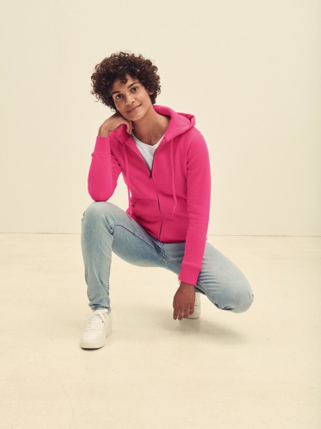 Sweat-shirts à personnaliser FOL Sweat-shirt femme zippé capuche Premium (62-118-0) 