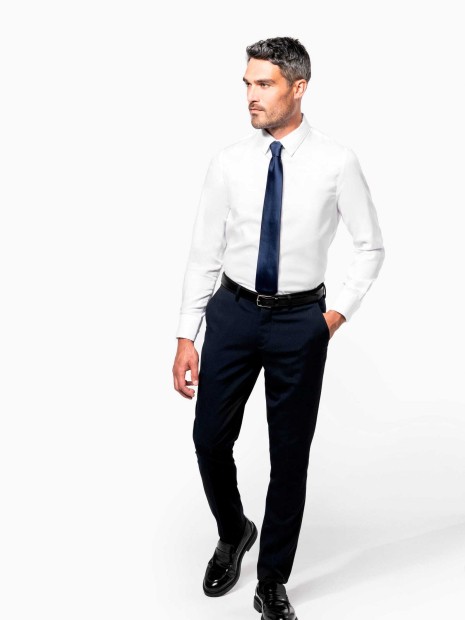 Chemises à personnaliser KARIBAN Chemise ajustée manches longues sans repassage 
