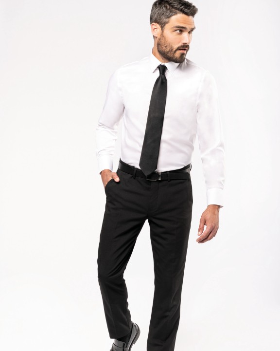 Chemise personnalisable KARIBAN Chemise ajustée manches longues sans repassage