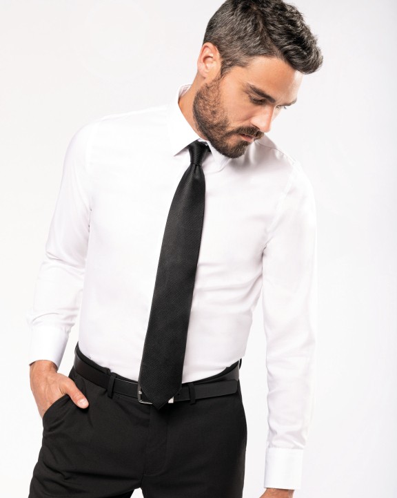 Chemise personnalisable KARIBAN Chemise ajustée manches longues sans repassage