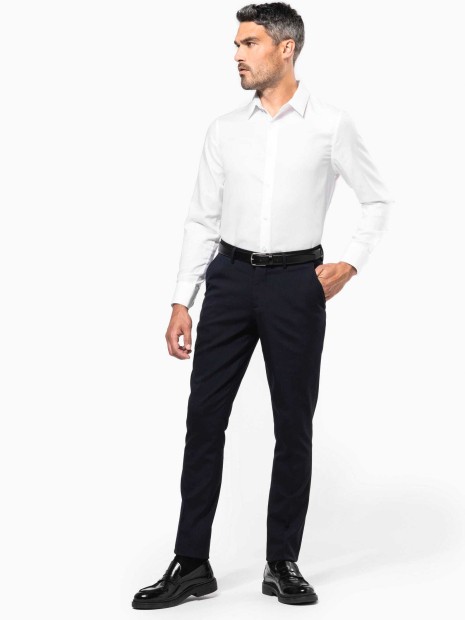 Chemises à personnaliser KARIBAN Chemise ajustée manches longues sans repassage 