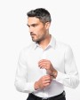 Hemd KARIBAN Getailleerd heren non-iron overhemd lange mouwen voor bedrukking &amp; borduring