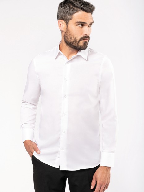 Chemises à personnaliser KARIBAN Chemise ajustée manches longues sans repassage 