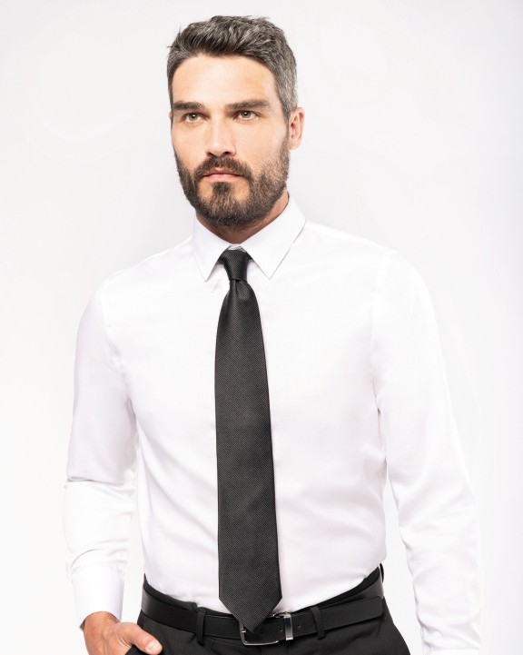 Chemise personnalisable KARIBAN Chemise ajustée manches longues sans repassage