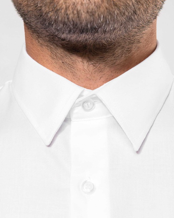 Hemd KARIBAN Getailleerd heren non-iron overhemd lange mouwen voor bedrukking &amp; borduring