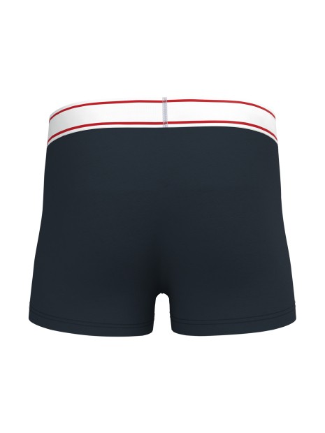 KARIBAN Boxer navy / white / red stripes personnalisable