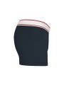 KARIBAN Boxer navy / white / red stripes personnalisable