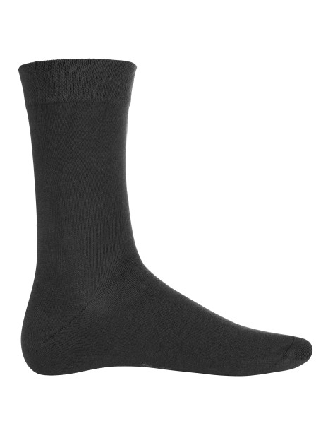 KARIBAN Chaussettes coton ville noir personnalisable