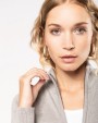 KARIBAN Damen Cardigan mit Reißverschluss Pullover personalisierbar