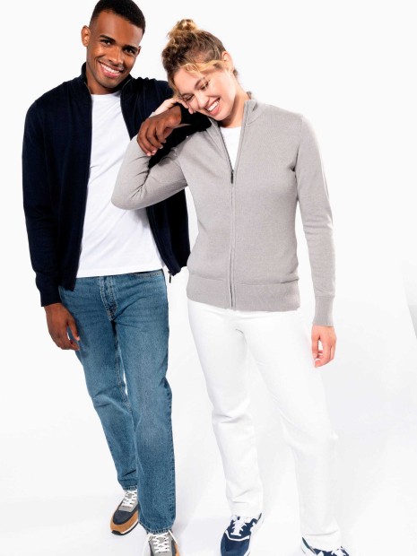 Pulls à personnaliser KARIBAN Cardigan zippé femme 