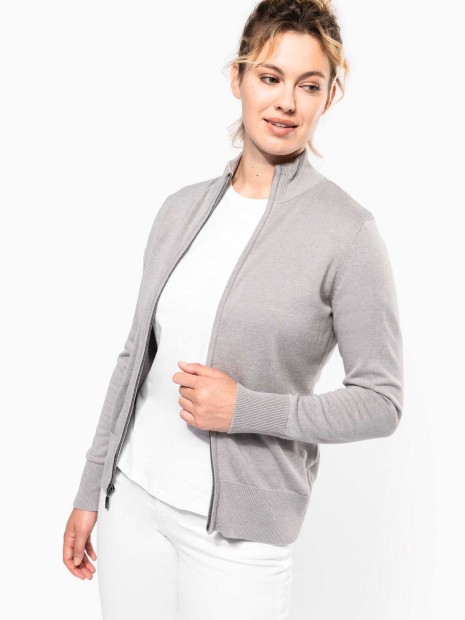 Pulls à personnaliser KARIBAN Cardigan zippé femme 