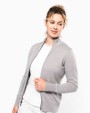 KARIBAN Damen Cardigan mit Reißverschluss Pullover personalisierbar