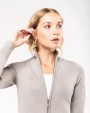 Trui KARIBAN Dames cardigan met rits voor bedrukking &amp; borduring