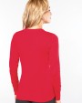 KARIBAN Damenpullover mit V-Ausschnitt Pullover personalisierbar