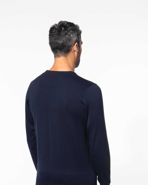 KARIBAN Herren Pullover Rundhals Pullover personalisierbar