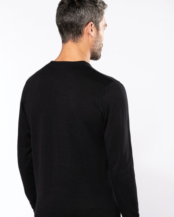 KARIBAN Herren Pullover Rundhals Pullover personalisierbar