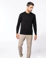 KARIBAN Herren Pullover Rundhals Pullover personalisierbar