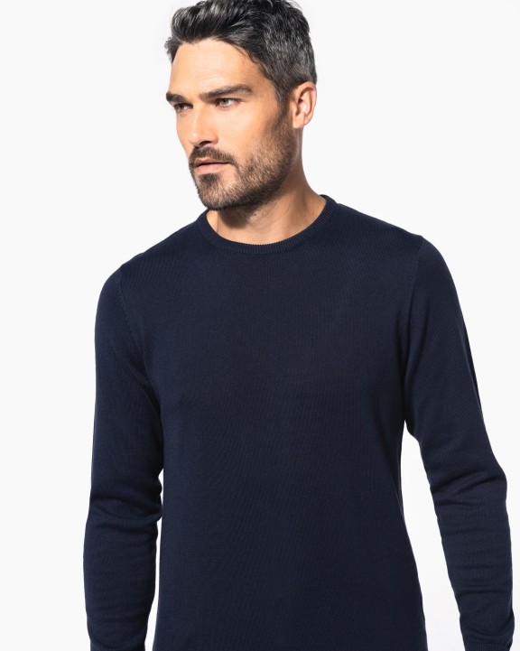 KARIBAN Herren Pullover Rundhals Pullover personalisierbar