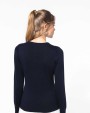 KARIBAN Damen Pullover Rundhals Pullover personalisierbar